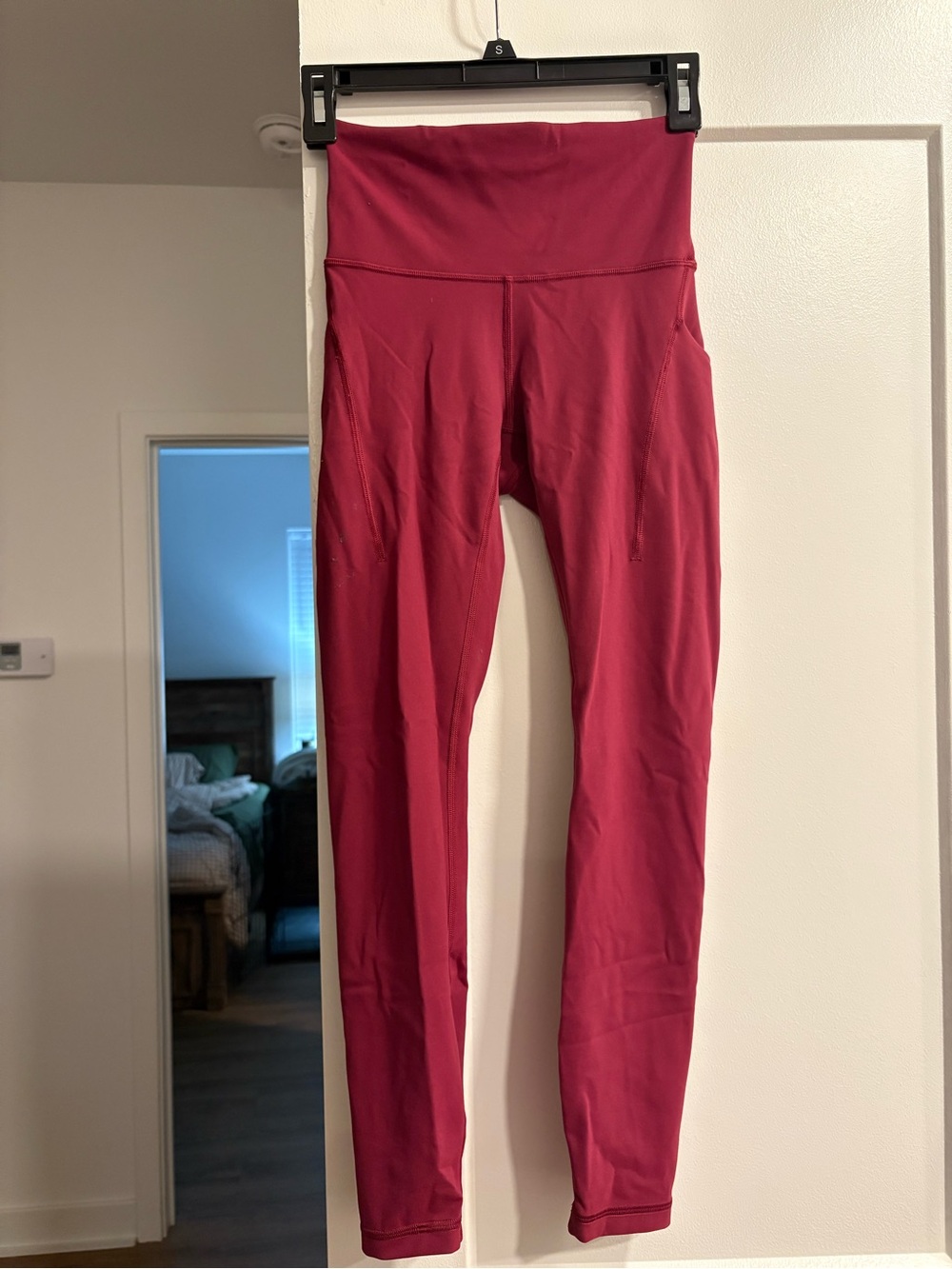 lululemon athletica Girls' Burgundy High-Rise Leggings